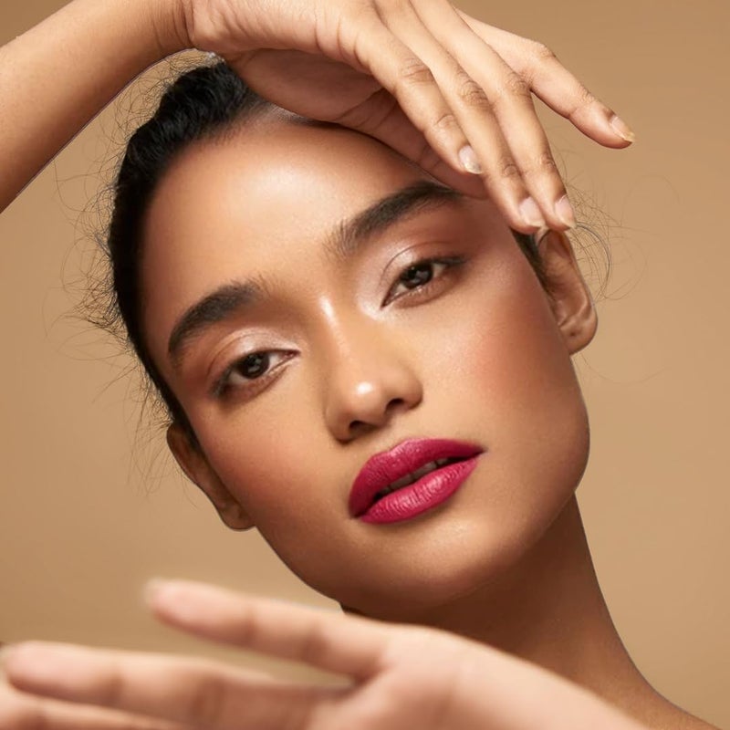 RUBY'S ORGANICS Semi-Matte Lipstick for Women, Hydrating and Highly Pigmented, Moisturizing & Non Drying, Lightweight & Long Lasting Formula, Lip Makeup, Paraben-Free, Pink Rani, 3.7g - Image 2